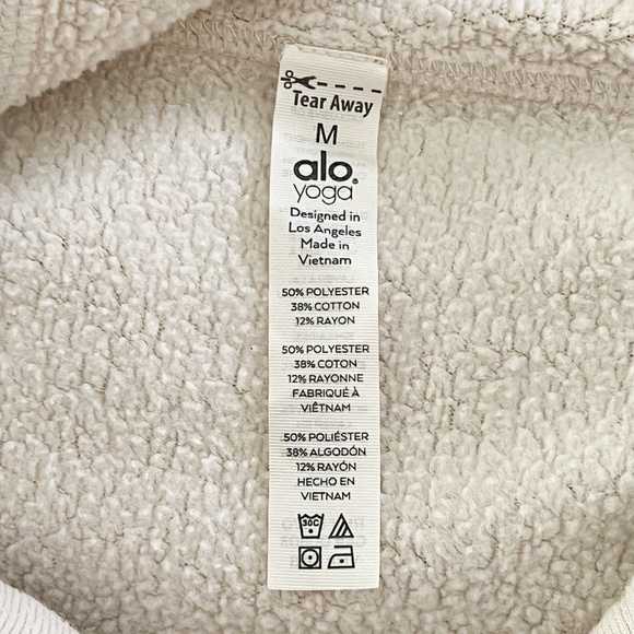 Alo Yoga Dimension Hoodie in Bone Size Medium - Picture 7 of 11